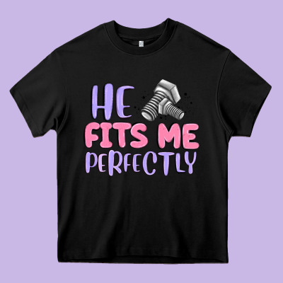 He Fits Me Perfectly Heavy Core Tee Designed By Maliassmallbusiness