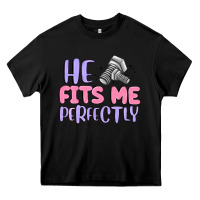 Black he fits me perfectly Heavy Core Tee - MaliasSmallBusiness