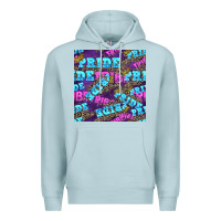 Blue Mist pride tribe seamless pattern Premium Hoodie - FaDigitalArtStudio
