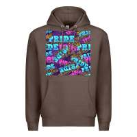 Coffee pride tribe seamless pattern Premium Hoodie - FaDigitalArtStudio