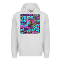 Dove Grey pride tribe seamless pattern Premium Hoodie - FaDigitalArtStudio