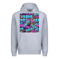 Heather Grey pride tribe seamless pattern Premium Hoodie - FaDigitalArtStudio