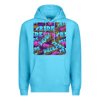 Ocean Blue pride tribe seamless pattern Premium Hoodie - FaDigitalArtStudio