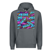 Rock pride tribe seamless pattern Premium Hoodie - FaDigitalArtStudio