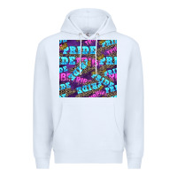 White pride tribe seamless pattern Premium Hoodie - FaDigitalArtStudio