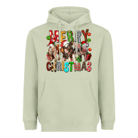 Matcha Merry christmas pigs Heavyweight Hoodie - FaDigitalArtStudio