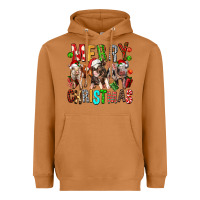 Meerkat Merry christmas pigs Heavyweight Hoodie - FaDigitalArtStudio