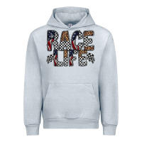 Heather Grey race life Urban Hoodie - RacoonDesign