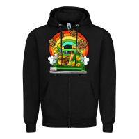 Black St. Patrick's Day truck Zipper Hoodie - OliviaCreatesArt