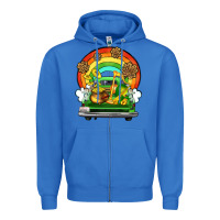 True Royal St. Patrick's Day truck Zipper Hoodie - OliviaCreatesArt