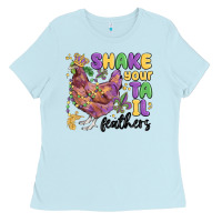 Baby Blue shake your tail feathers Ladies Tee - MaliasSmallBusiness