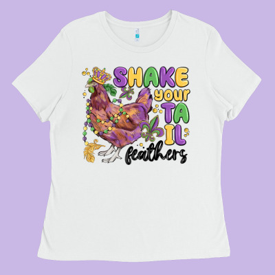 Shake Your Tail Feathers Ladies Tee Designed By Maliassmallbusiness