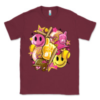 Burgundy retro softball Classic Tee - Artiststas
