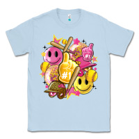 Dusty Blue retro softball Classic Tee - Artiststas