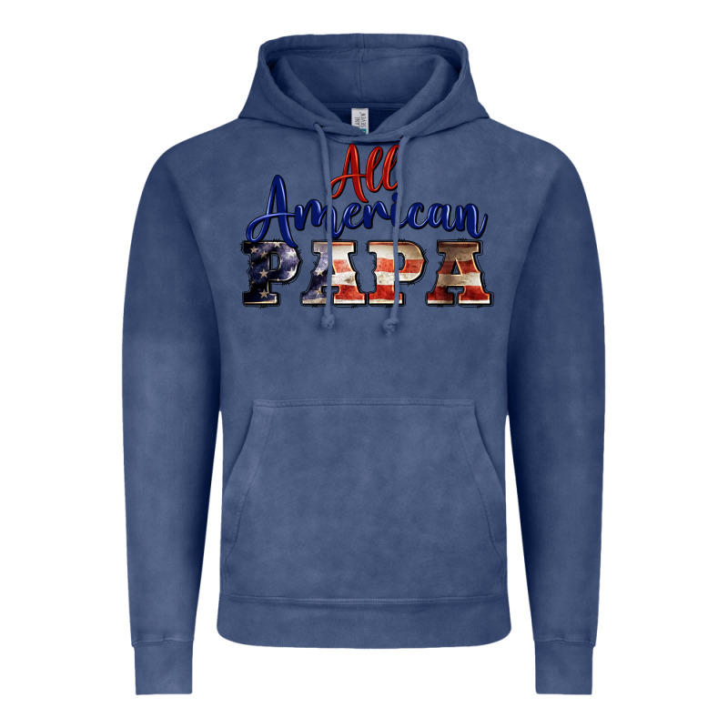 All American Papa Vintage Hoodie by BarkalooDesign | Teevron