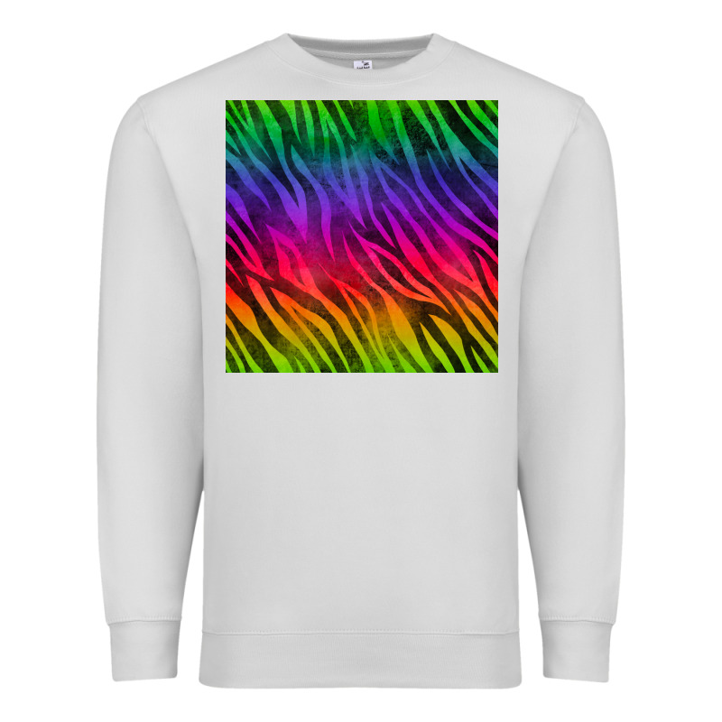 Colorful Zebra Seamless Pattern Premium Sweatshirt by BundleAndBundleShop | Teevron