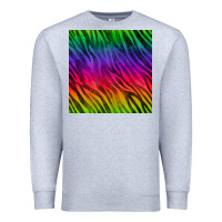 Heather Grey colorful zebra seamless pattern Premium Sweatshirt - BundleAndBundleShop