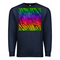 Navy colorful zebra seamless pattern Premium Sweatshirt - BundleAndBundleShop