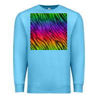 Ocean Blue colorful zebra seamless pattern Premium Sweatshirt - BundleAndBundleShop