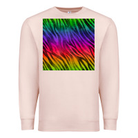 Pale Pink colorful zebra seamless pattern Premium Sweatshirt - BundleAndBundleShop