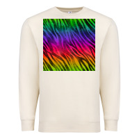 Sandshell colorful zebra seamless pattern Premium Sweatshirt - BundleAndBundleShop