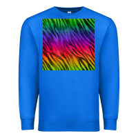 True Royal colorful zebra seamless pattern Premium Sweatshirt - BundleAndBundleShop