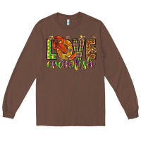 Chestnut Mardi Gras love crawfish Long Sleeve Tee - NancyCooperArtShop