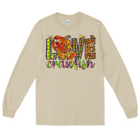 Mushroom Mardi Gras love crawfish Long Sleeve Tee - NancyCooperArtShop