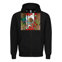 Black Mexico flag Zipper Hoodie - FaDigitalArtStudio