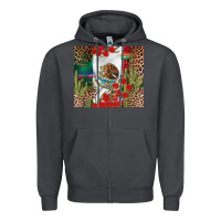 Smoke Mexico flag Zipper Hoodie - FaDigitalArtStudio