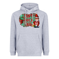Heather Grey Christmas Can't Touch This Elf Heavyweight Hoodie - FaDigitalArtStudio
