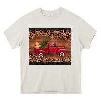 Cream Christmas truck Heavy Core Tee - AdoDesignShop