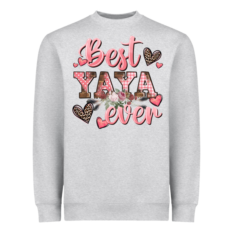 Best Yaya Ever Mother's Day Heavyweight Sweatshirt by CowGirlArtShop | Teevron