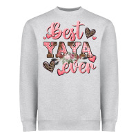 Heather Grey best yaya ever mother's day Heavyweight Sweatshirt - CowGirlArtShop