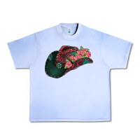 Grape Ice leopard flowers cowboy hat Urban Heavy Tee - Jasminsmagicworld