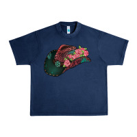 Navy leopard flowers cowboy hat Urban Heavy Tee - Jasminsmagicworld