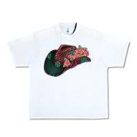 White leopard flowers cowboy hat Urban Heavy Tee - Jasminsmagicworld