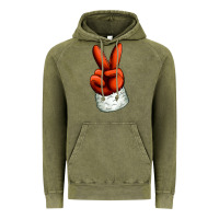Vintage Olive Christmas peace hand Vintage Hoodie - Jasminsmagicworld
