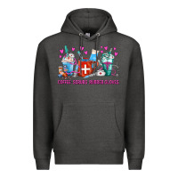 Charcoal Heather Coffee Nurse Repeat Nurse Coffee Cups Premium Hoodie - FaDigitalArtStudio