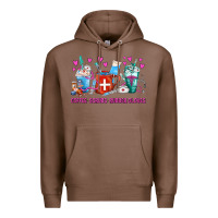 Chestnut Coffee Nurse Repeat Nurse Coffee Cups Premium Hoodie - FaDigitalArtStudio