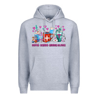 Heather Grey Coffee Nurse Repeat Nurse Coffee Cups Premium Hoodie - FaDigitalArtStudio