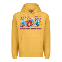 Mustard Coffee Nurse Repeat Nurse Coffee Cups Premium Hoodie - FaDigitalArtStudio