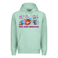 Seafoam Coffee Nurse Repeat Nurse Coffee Cups Premium Hoodie - FaDigitalArtStudio