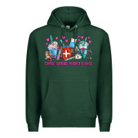 Sports Green Coffee Nurse Repeat Nurse Coffee Cups Premium Hoodie - FaDigitalArtStudio