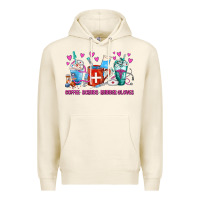 Tofu Coffee Nurse Repeat Nurse Coffee Cups Premium Hoodie - FaDigitalArtStudio