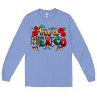 Colony Blue Viva Mexico Cinco De Mayo Long Sleeve Tee - texasbilliewilder