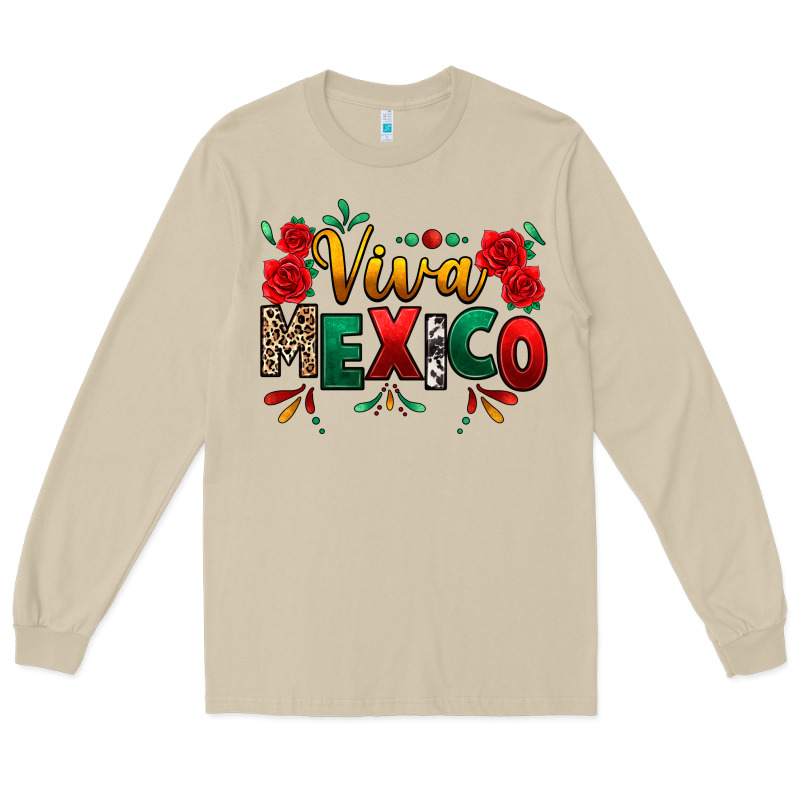 Viva Mexico Cinco De Mayo Long Sleeve Tee by texasbilliewilder | Teevron