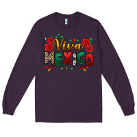 Plum Viva Mexico Cinco De Mayo Long Sleeve Tee - texasbilliewilder