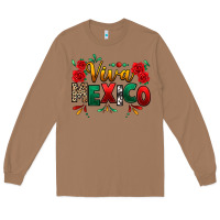 Toasted Coconut Viva Mexico Cinco De Mayo Long Sleeve Tee - texasbilliewilder