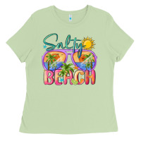 Matcha salty beach Ladies Tee - MaliasSmallBusiness